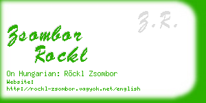 zsombor rockl business card
