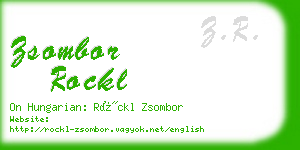 zsombor rockl business card